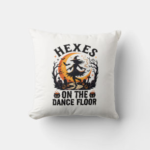 Halloween Witch Dance Night Cushion