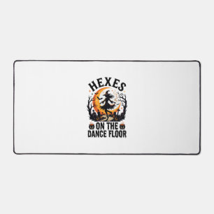 Halloween Witch Dance Night Desk Mat