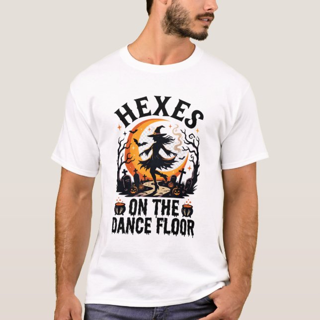 Halloween Witch Dance Night T-Shirt (Front)