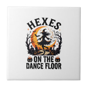 Halloween Witch Dance Night Tile
