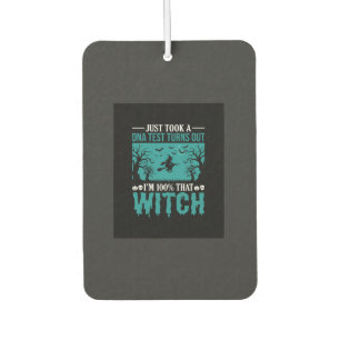 Halloween Witch DNA Test Design Car Air Freshener