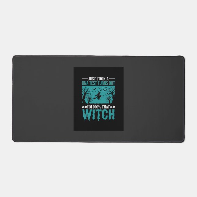 Halloween Witch DNA Test Design Desk Mat (Front)
