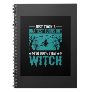 Halloween Witch DNA Test Design Notebook