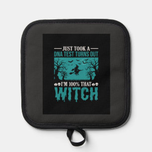Halloween Witch DNA Test Design Pot Holder