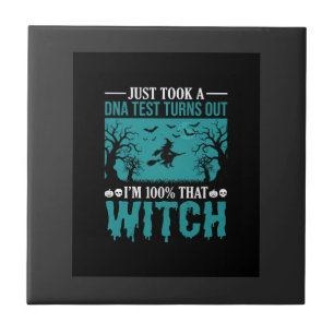 Halloween Witch DNA Test Design Tile