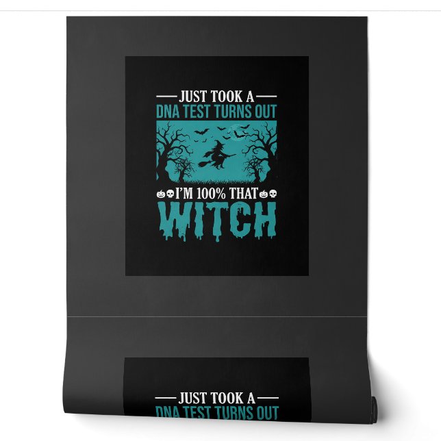 Halloween Witch DNA Test Design Wallpaper (Unrolling)
