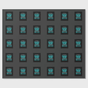 Halloween Witch DNA Test Design Wrapping Paper
