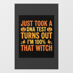Halloween Witch DNA Test Funny Design