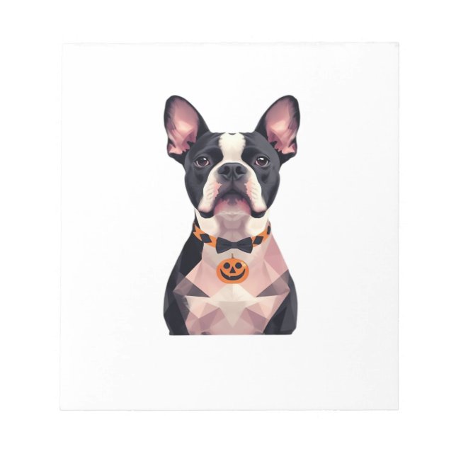 Halloween witch dog Classic T-Shirt Notepad (Front)