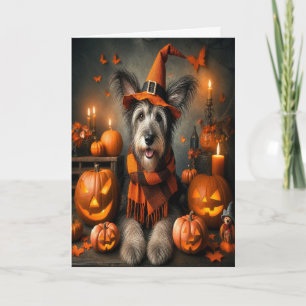 Halloween Witch Dog Cute Fall Card