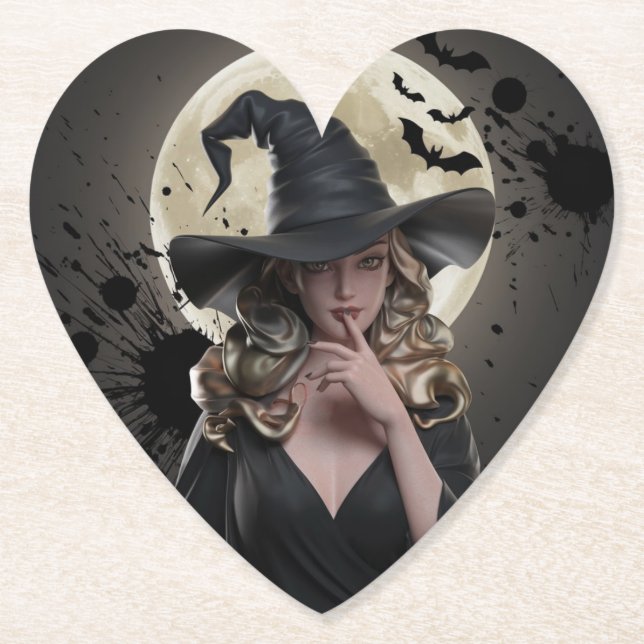Halloween Witch Drink Coaster (Front)