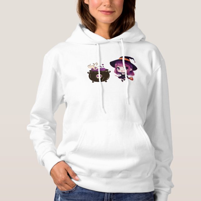 Halloween/witch/fall/October Hoodie (Front)