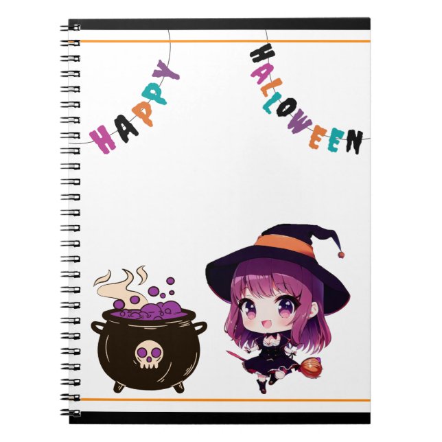 Halloween/witch/fall/October Notebook (Front)