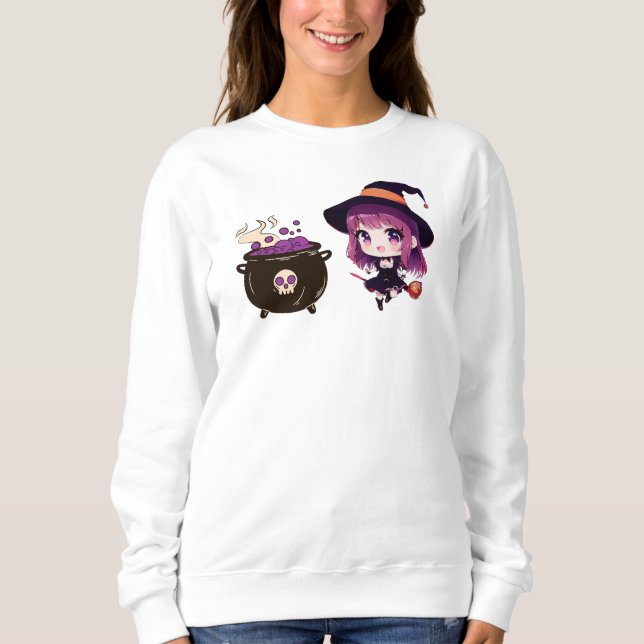 Halloween/witch/fall/October Sweatshirt (Front)