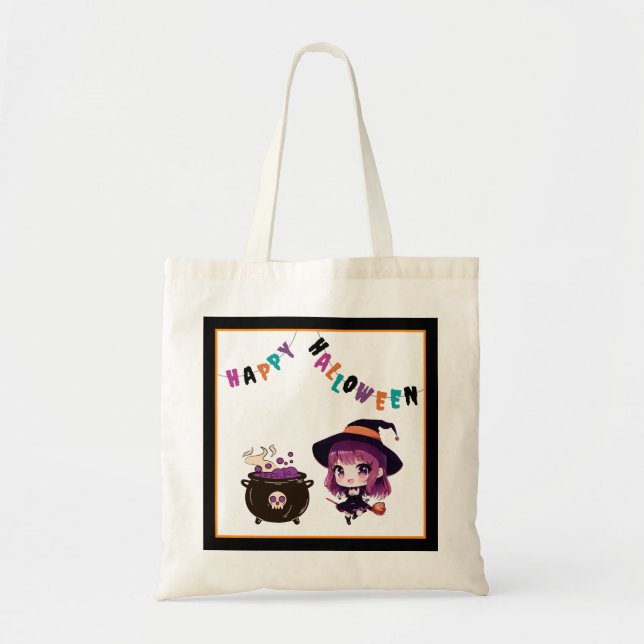 Halloween/witch/fall/October Tote Bag (Front)