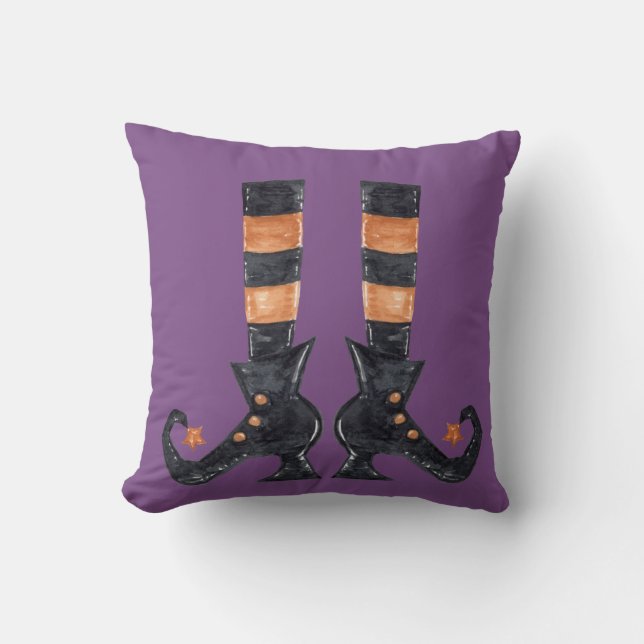 Halloween Witch Feet Cushion (Front)