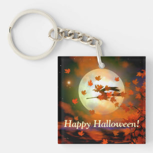 Halloween Witch Flight Key Ring