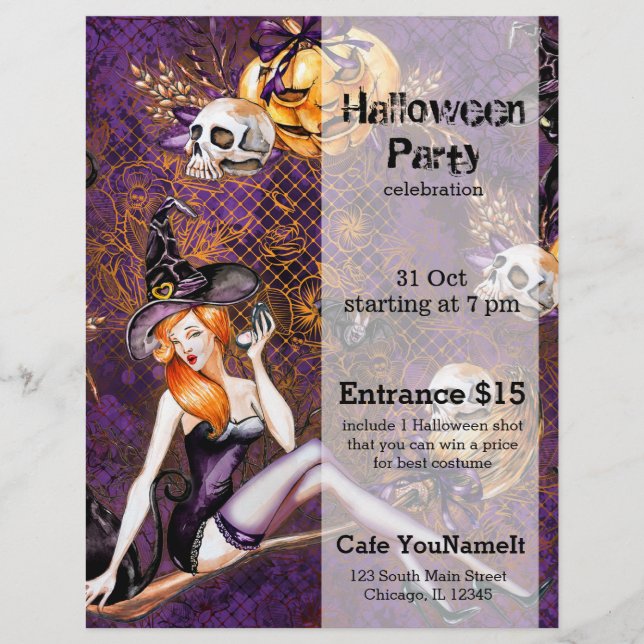Halloween Witch Flyer (Front)