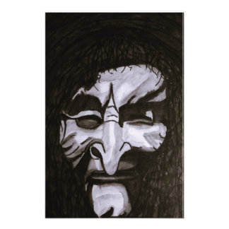 HALLOWEEN WITCH GIVES THE EVIL EYE PHOTO PRINT