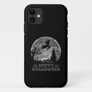 HALLOWEEN WITCH GRAVEYARD BLACK AND WHITE Case-Mate iPhone CASE