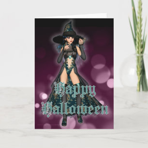 Halloween Witch Happy Halloween Greeting Card 6