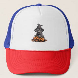 Halloween Witch Hat Pumpkin Dog Great Dane
