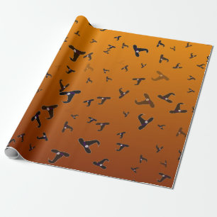 Halloween Witch Hats Wrapping Paper
