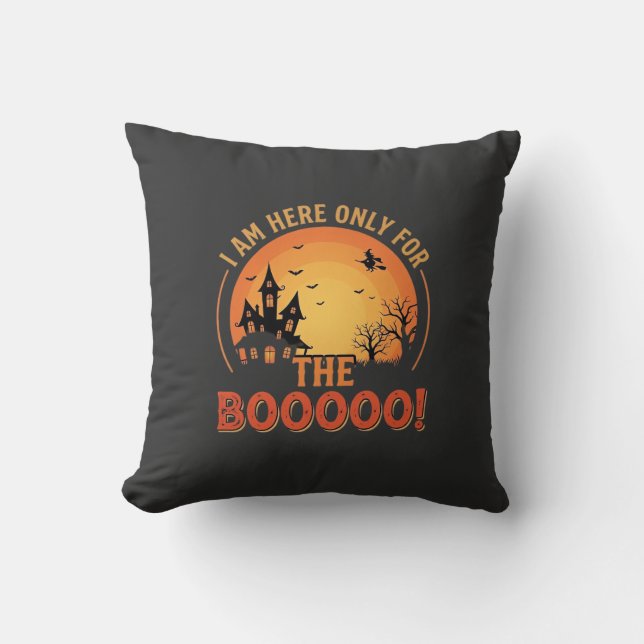 Halloween Witch Haunted House Boo Design_1 Cushion (Front)