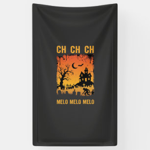 Halloween Witch Haunted House Silhouette Art_1 Banner