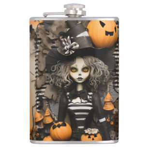 Halloween Witch Hip Flask