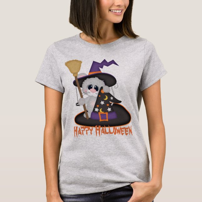 Halloween Witch Holiday mouse t-shirt (Front)