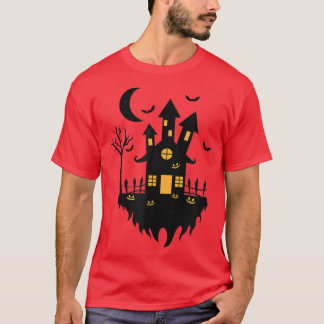 Halloween witch House at Night T-Shirt