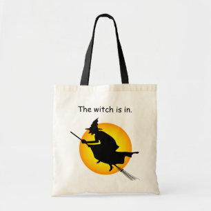 Halloween Witch is in Budget Tote Bag