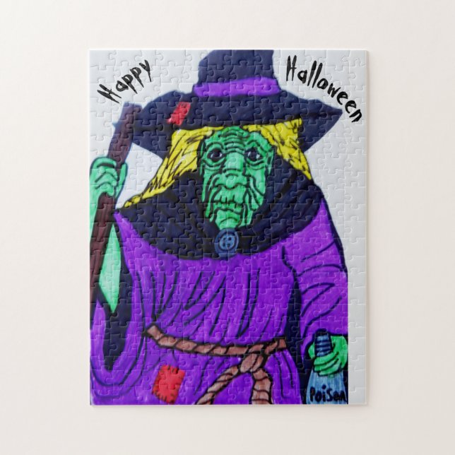HALLOWEEN WITCH  JIGSAW PUZZLE (Vertical)