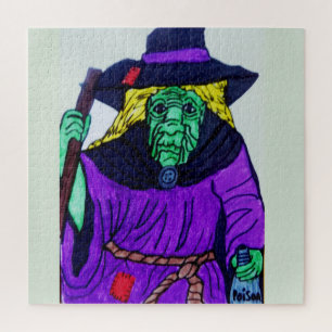HALLOWEEN WITCH  JIGSAW PUZZLE