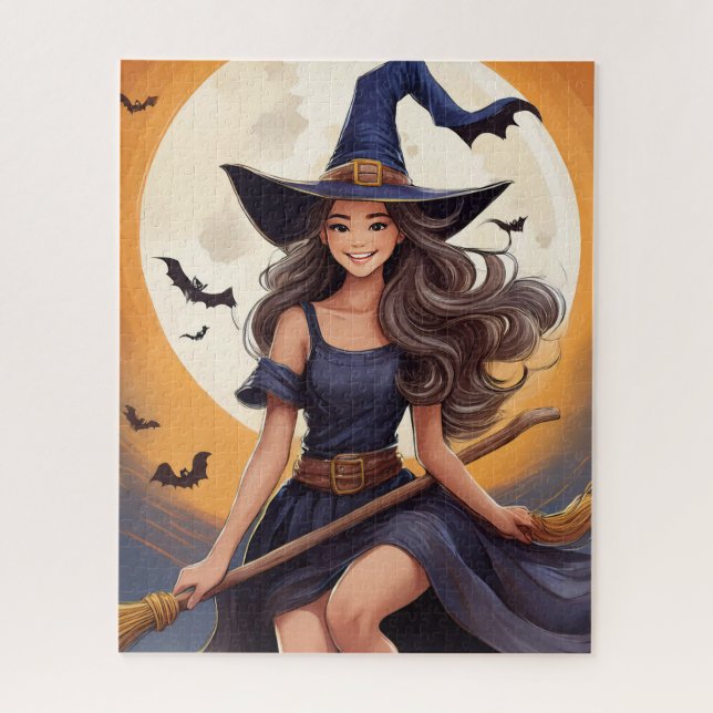 Halloween Witch Jigsaw Puzzle (Vertical)