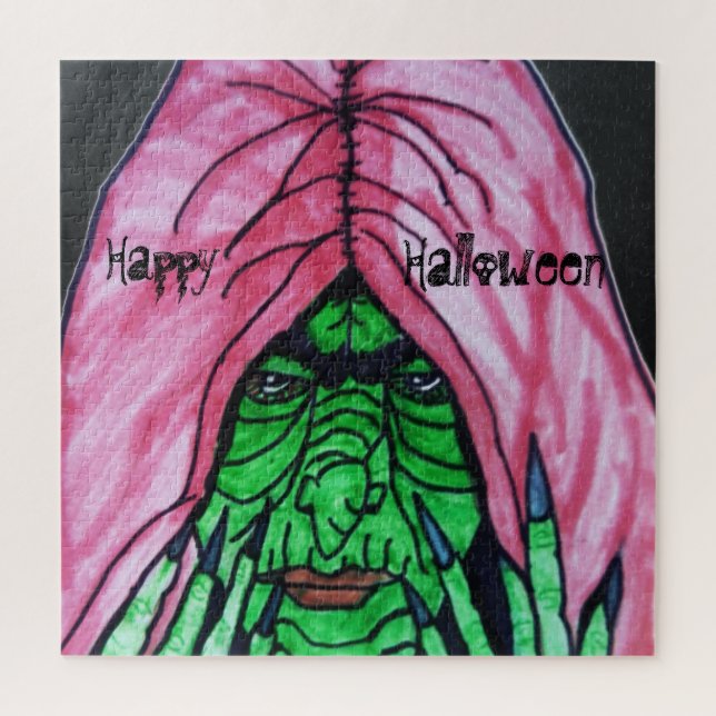 HALLOWEEN WITCH  JIGSAW PUZZLE (Vertical)