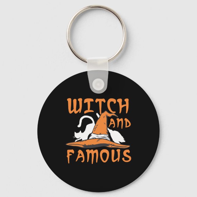 Halloween Witch         Key Ring (Front)