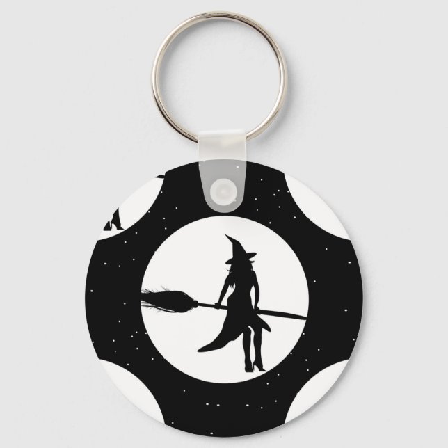 halloween witch key ring (Front)