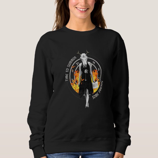 Halloween Witch Magic Scary Scary Sweatshirt (Front)
