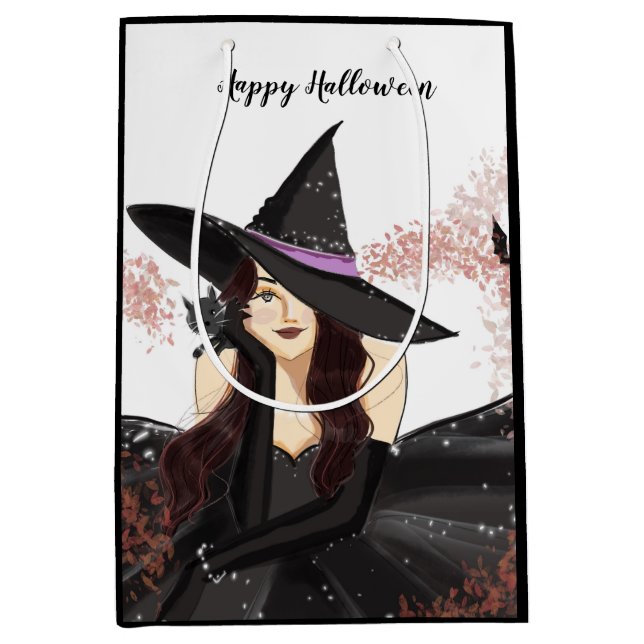 halloween, witch medium gift bag (Front)