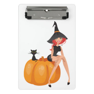 HALLOWEEN WITCH MINI CLIPBOARD