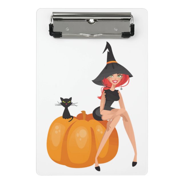 HALLOWEEN WITCH MINI CLIPBOARD (Front)