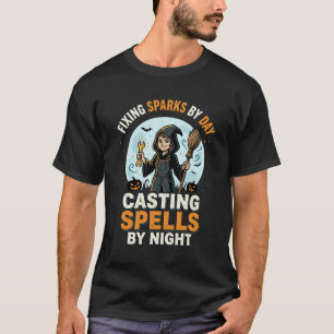Halloween Witch Moon Crew T-Shirt
