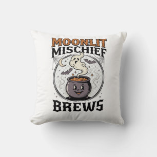 Halloween Witch Moon Mischief Cushion