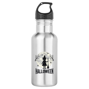 Halloween Witch Moon Vintage Engraving Design_1 532 Ml Water Bottle