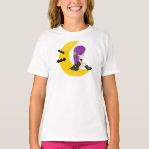 Halloween, Witch On The Moon, Bat, Trick Or Treat T-Shirt