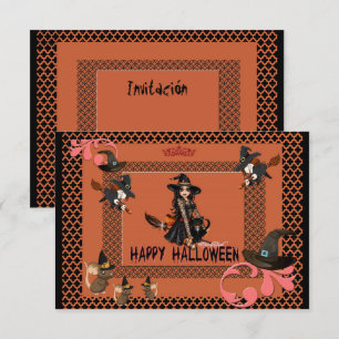 Halloween Witch Party Invitation