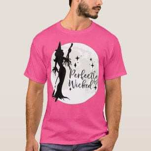 Halloween Witch Perfectly Wicked Moon T-Shirt