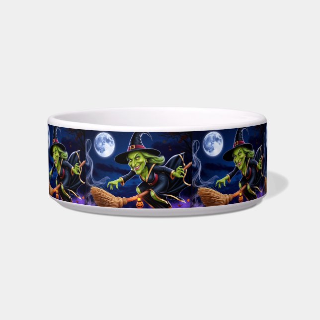 Halloween/Witch Pet Bowl (Front)